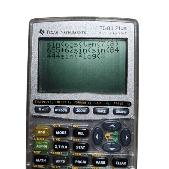 Texas Instruments T1-83 Plus Silver Edition Graphing Calculator With Cover 1999 - Picture 2 of 6
